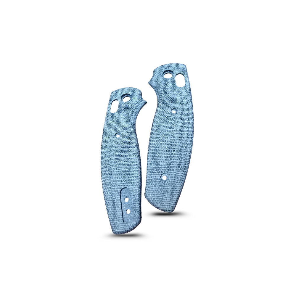 TRM Bulldog Denim Micarta Canvas 3D Contoured Scales on white background